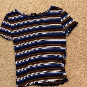 Black/Brown/Blue/White Lettuce Shirt
